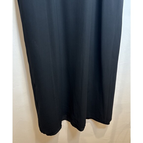 Banana Republic Black Silk Maxi Dress Women's Size 10 - Picture 9 of 16